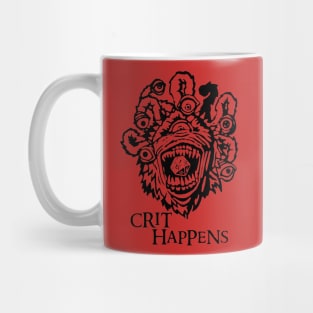 Beholder Dungeons and Dragons Crit Happens Mug